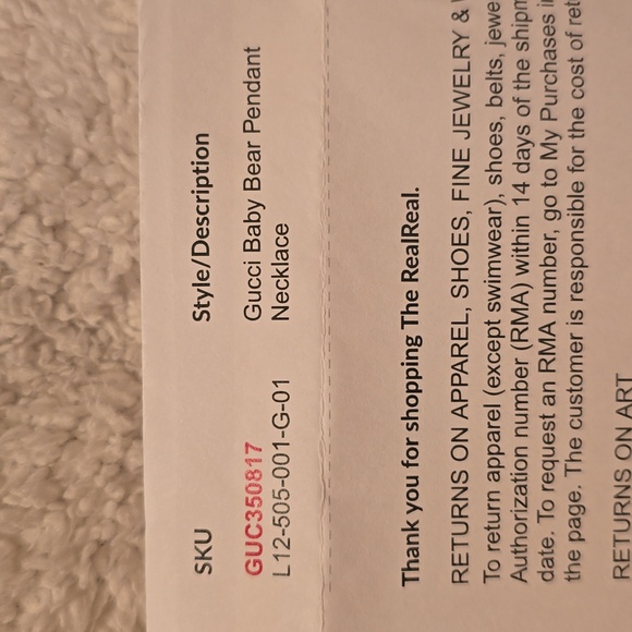 Gucci Bear Pendant Necklace - Picture 3 of 4